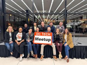Junhao Chen pictured with fellow participants of the 2023 DC XR Innovation Challenge