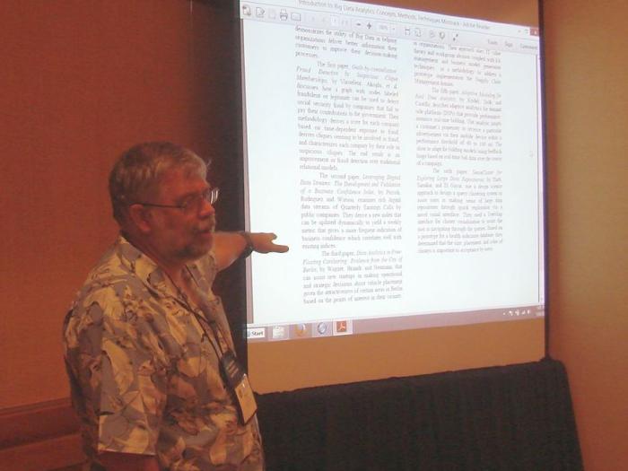 Stephen Kaisler presenting his paper