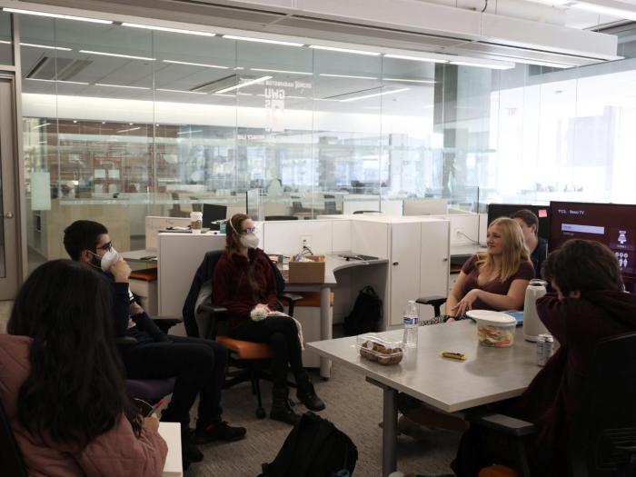 Members of GWUSEC in the lab
