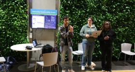 Students explaining their defense against the attacks